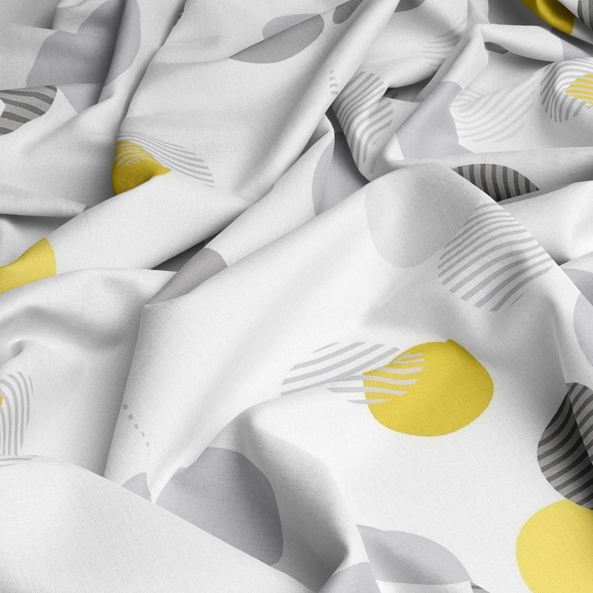 Soft White Tender Shoots Design Soft & Breathable 100% Cotton Flat King Bedsheet, 144 TC