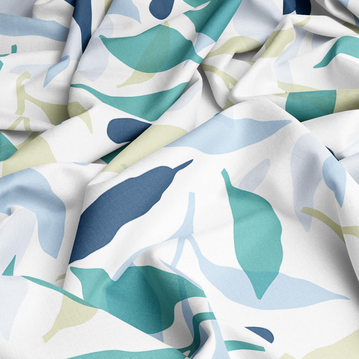 Green Leaf Whisper Single Bedsheet - 210 TC 100% Cotton with 1 Pillow Cover (58 x 88 Inches)