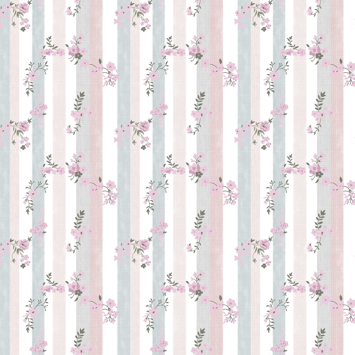 Loreto Blush Pink Floral Vines Cotton Cushion Covers | Set of 3 | 16 x 16 Inches - main product image
