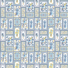 Royal Parrot Flora Print Blue 100% Cotton Elastic Fitted Bedsheet for Single Bed with Pillow Cover | All Around Elastic | 78 x 36 Inches, 144 TC